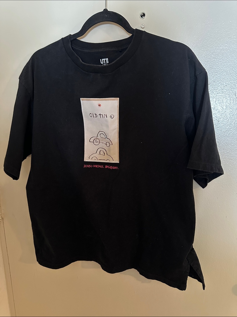 Uniqlo UT Jean-Michel Basquiat Black Graphic Tee Crew Neck Short Sleeve M